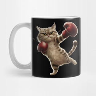 Boxing Cat Boxer Funny Cat Graphic Mug